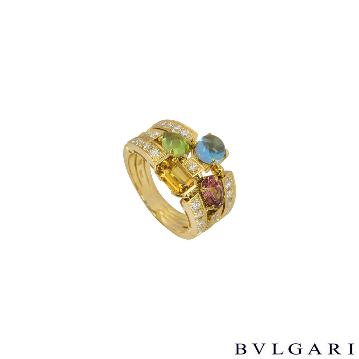 Bvlgari Yellow Gold Allegra Ring AN852171 | Rich Diamonds
